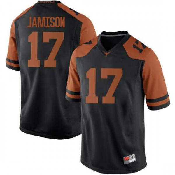 Men University of Texas #17 D'Shawn Jamison Replica College Jersey Black